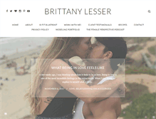 Tablet Screenshot of brittanylesser.com